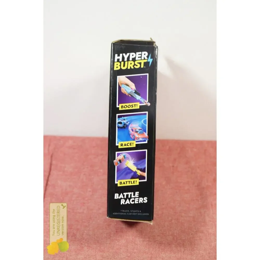 Hyper Burst Battle Racers Yellow Crusher Car and Launcher